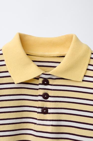 SWEAT POLO RAYURES - écru/jaune de Zara - Image 2