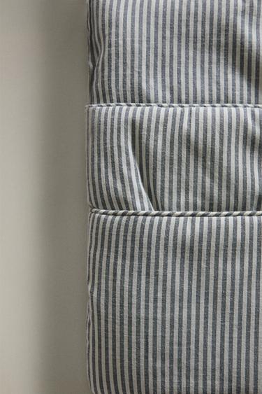 RANGEMENT LIT BÉBÉ RAYURES COTON - Gris de Zara - Image 2