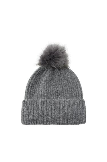 ΠΛΕΚΤΟΣ ΣΚΟΥΦΟΣ BEANIE ΜΕ ΠΟΜ ΠΟΝ