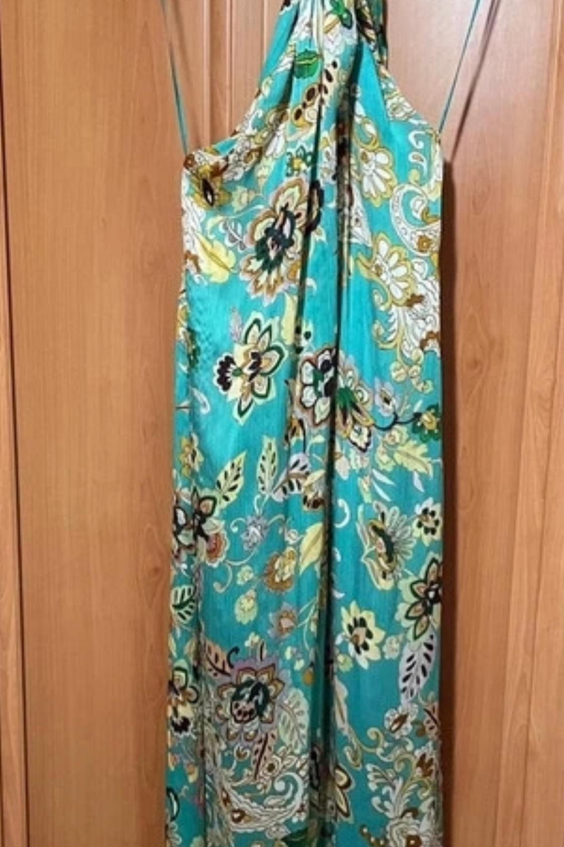 LONG FLORAL PRINT DRESS - Image 5