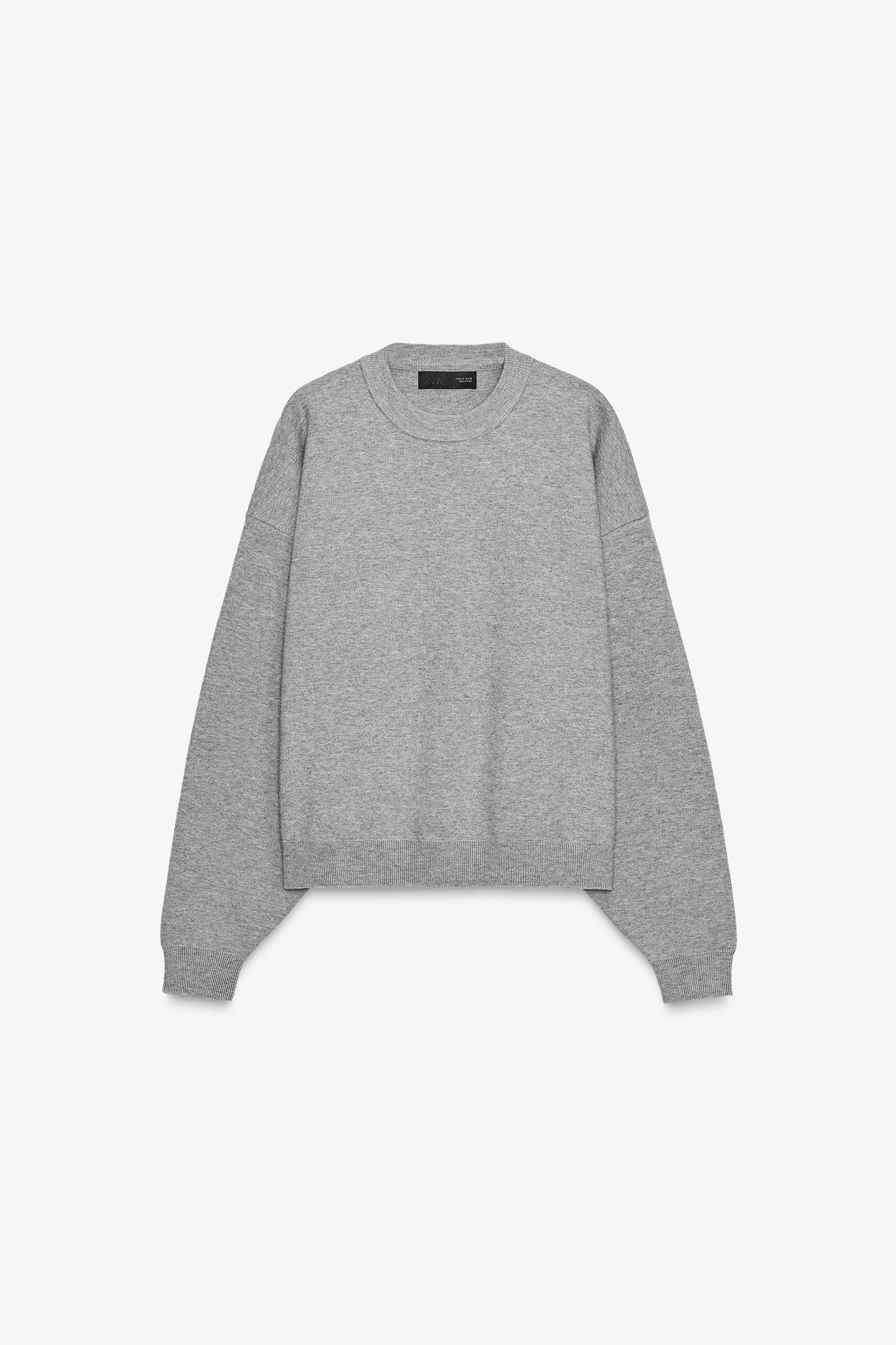 RIB KNIT SWEATSHIRT - Lilac | ZARA United States