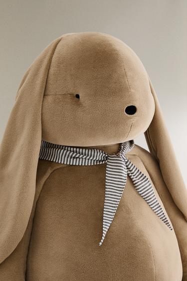 KIDS' LARGE RABBIT SOFT TOY - Dark beige by Zara - Image 2