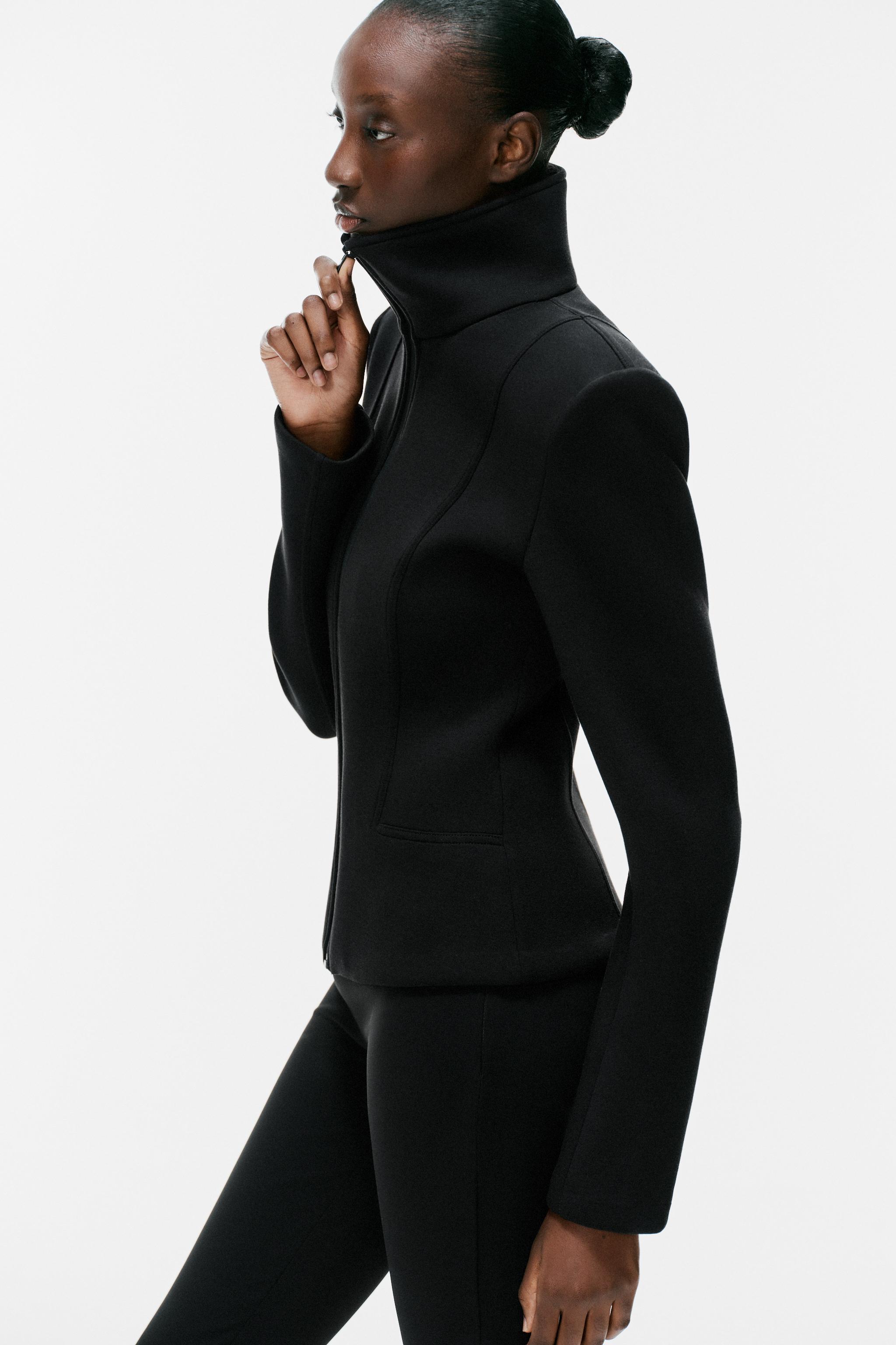 SHOULDER PAD ZIP JACKET