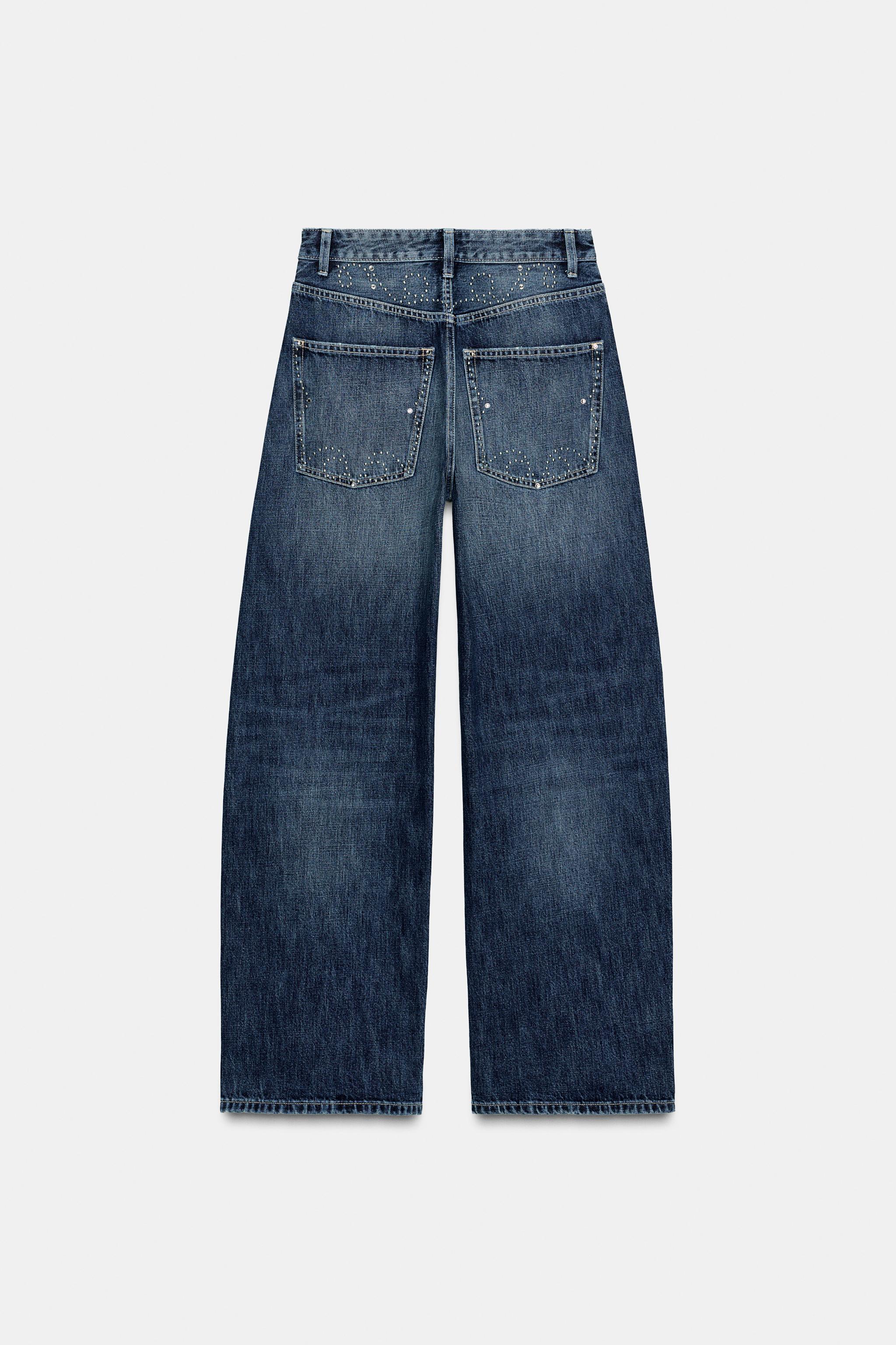 JEANS TRF CLOUS MÉTALLIQUES