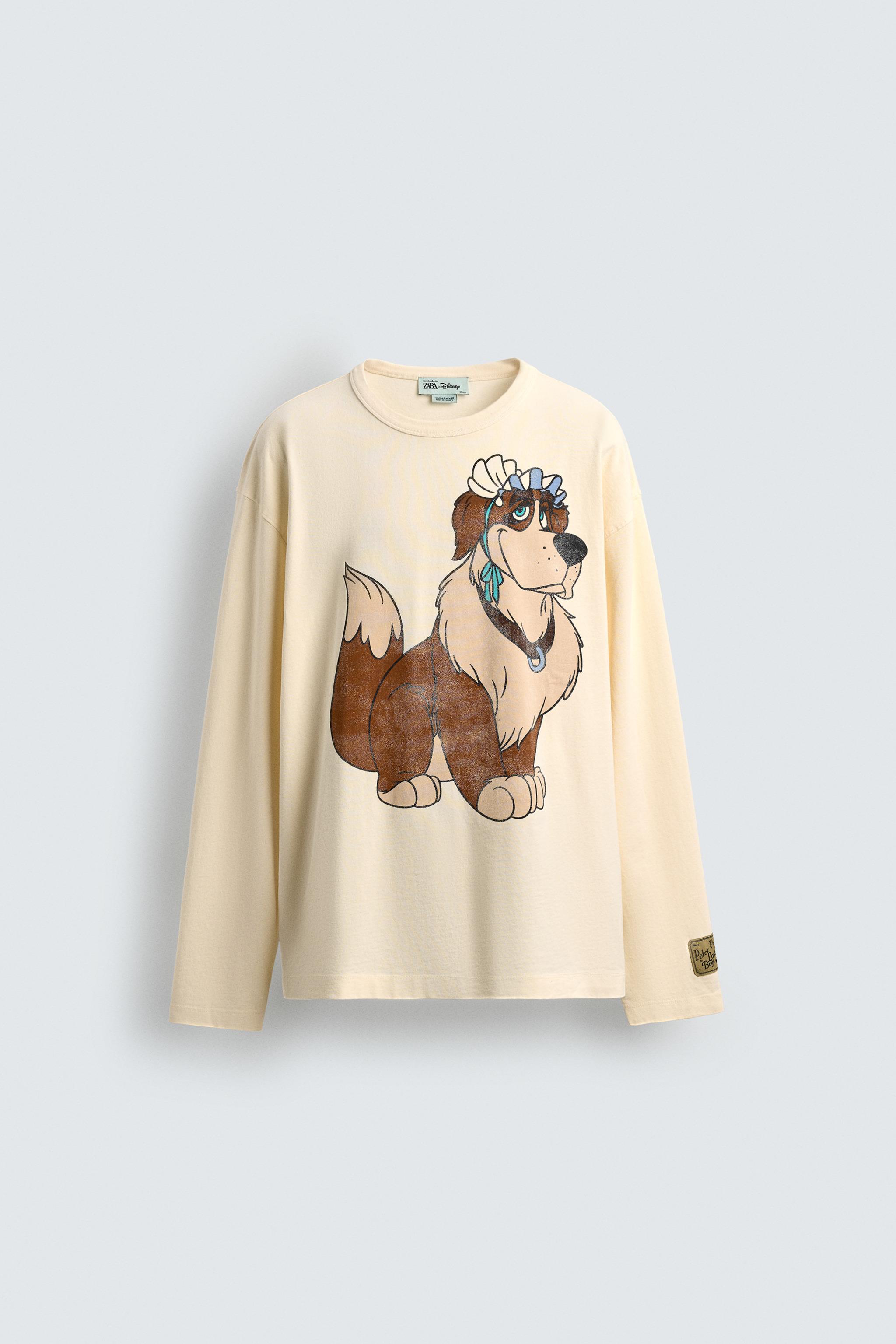 NANA PETER PAN HARRY LAMBERT FOR ZARA X DISNEY T-SHIRT - Oyster