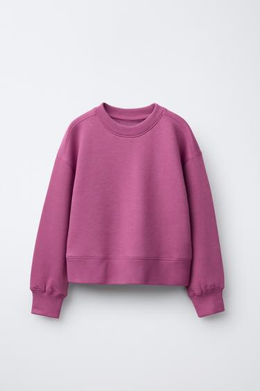 BASIC SPORTY SWEATSHIRT - Purple by Zara