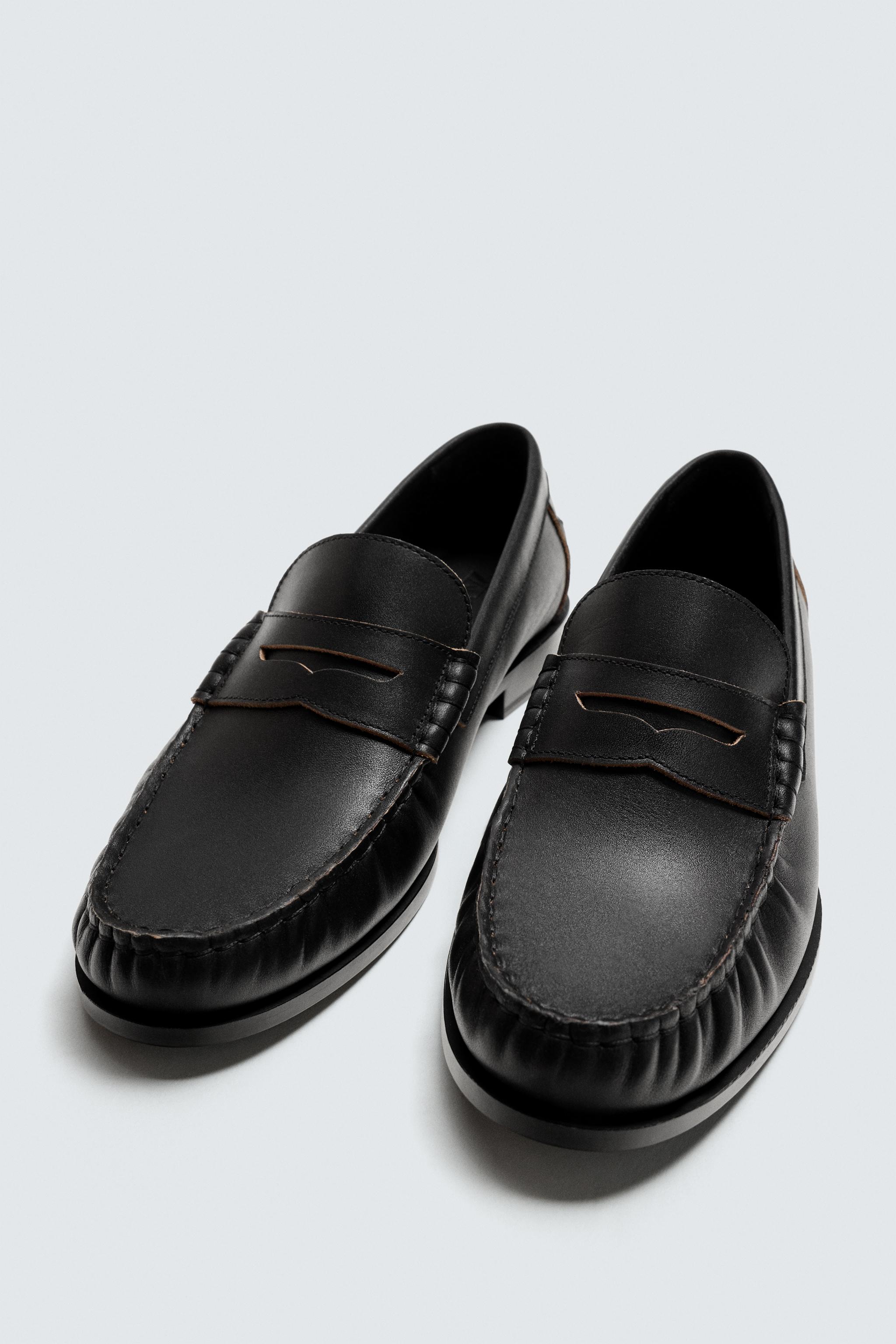 LIMITED EDITION LEATHER LOAFERS - Black | ZARA United States