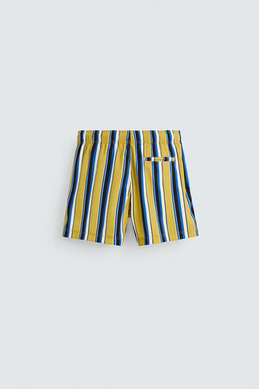 STRIPED MID-LENGTH SWIMMING TRUNKS - various by Zara - Image 6