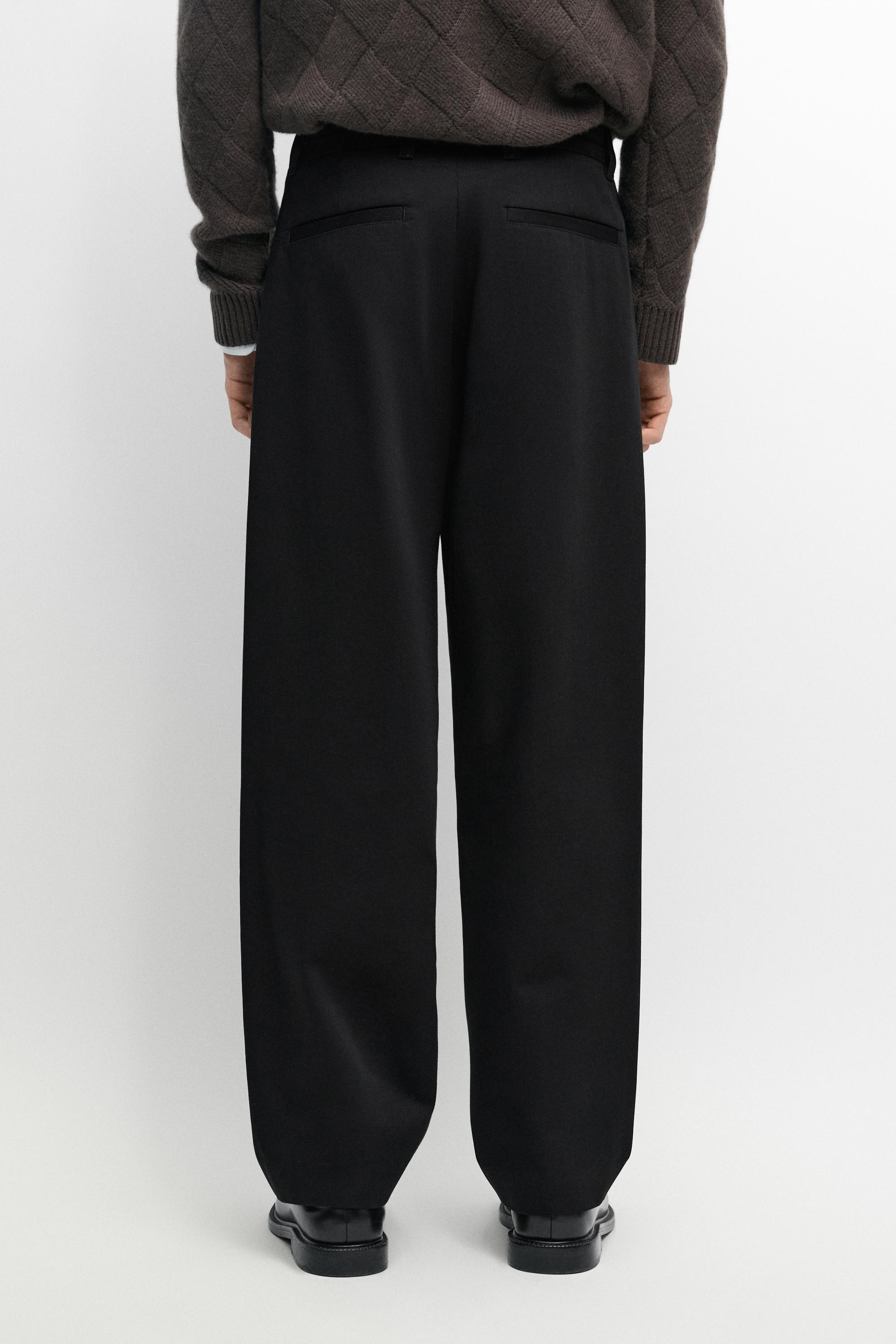 Pantalon double pince 100 % coton