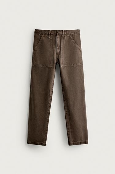 JEANS STRAIGHT FIT BOLSILLOS 2026 TANAKA NY TYO LTD.© - Marrón de Zara