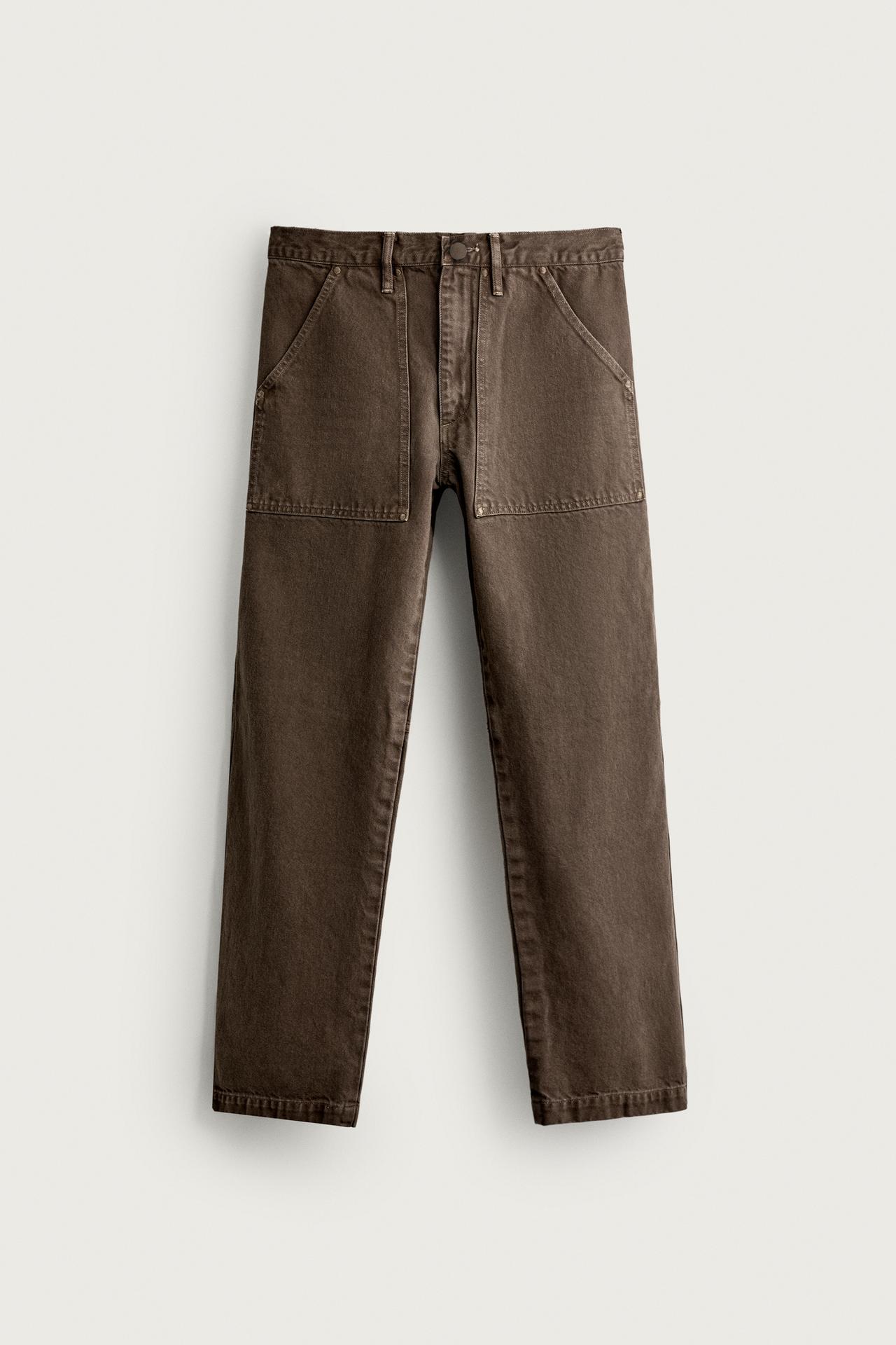 STRAIGHT-FIT POCKET JEANS 2026 TANAKA NY TYO LTD.© — Brown