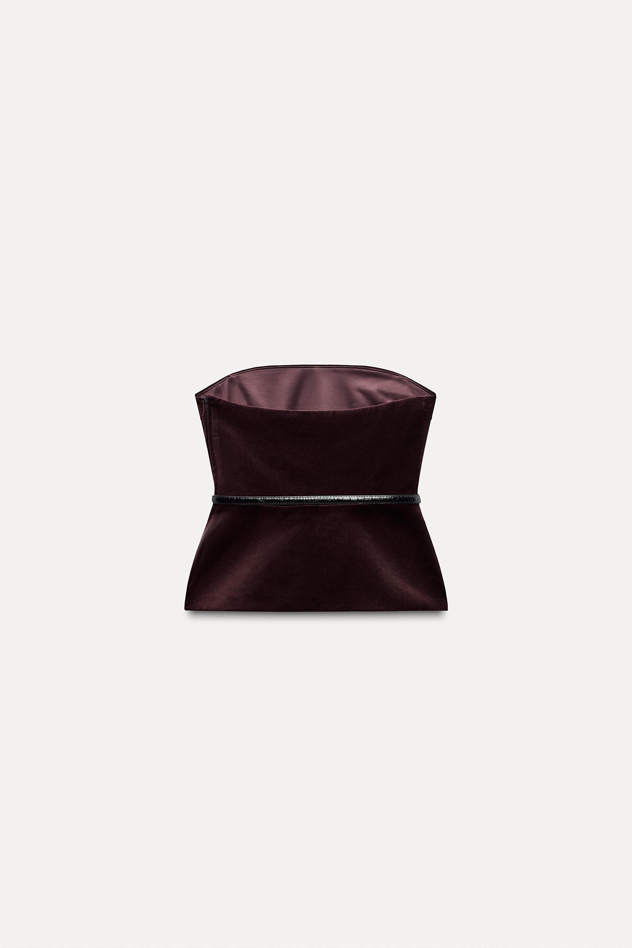 zara belted top