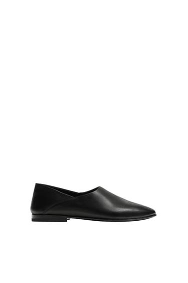 LEATHER LOAFERS - Black by Zara