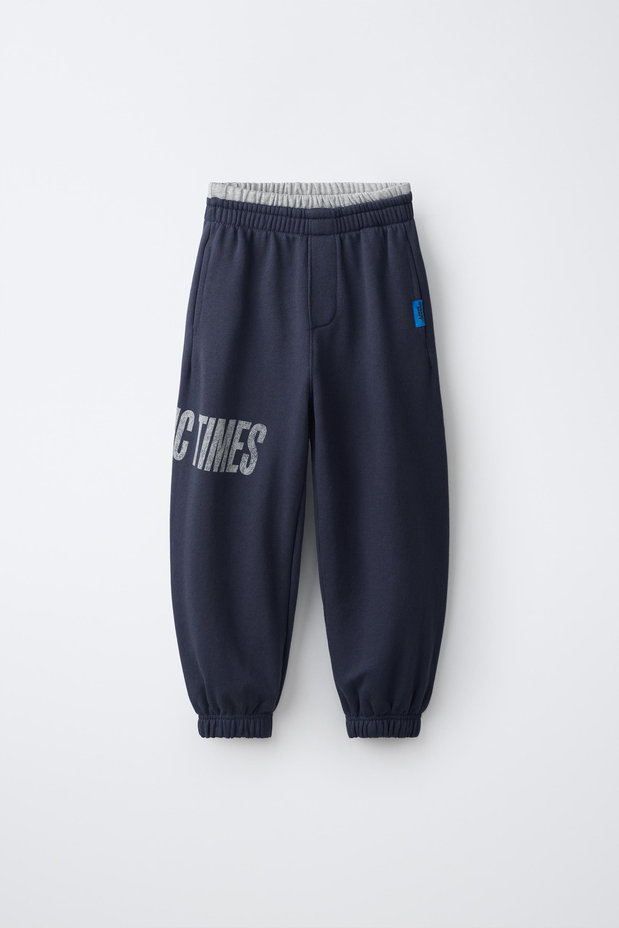 PANTALON JOGGER DOUBLE CEINTURE INSCRIPTION