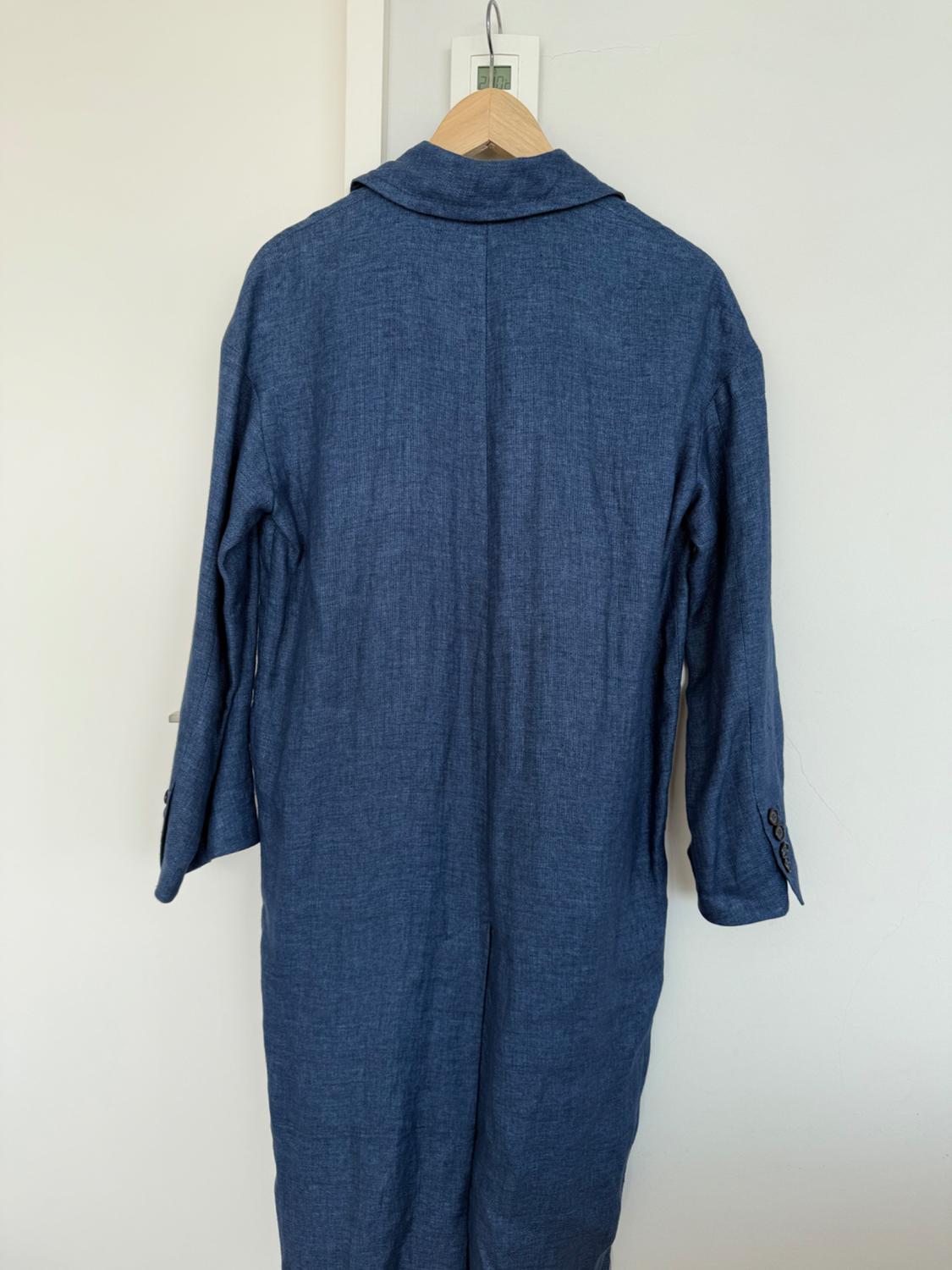 LINEN COAT WITH BUTTONS - LIMITED EDITION - Image 2