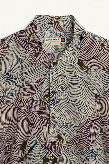 PRNTD SHRT - Purple by Zara - Image 7