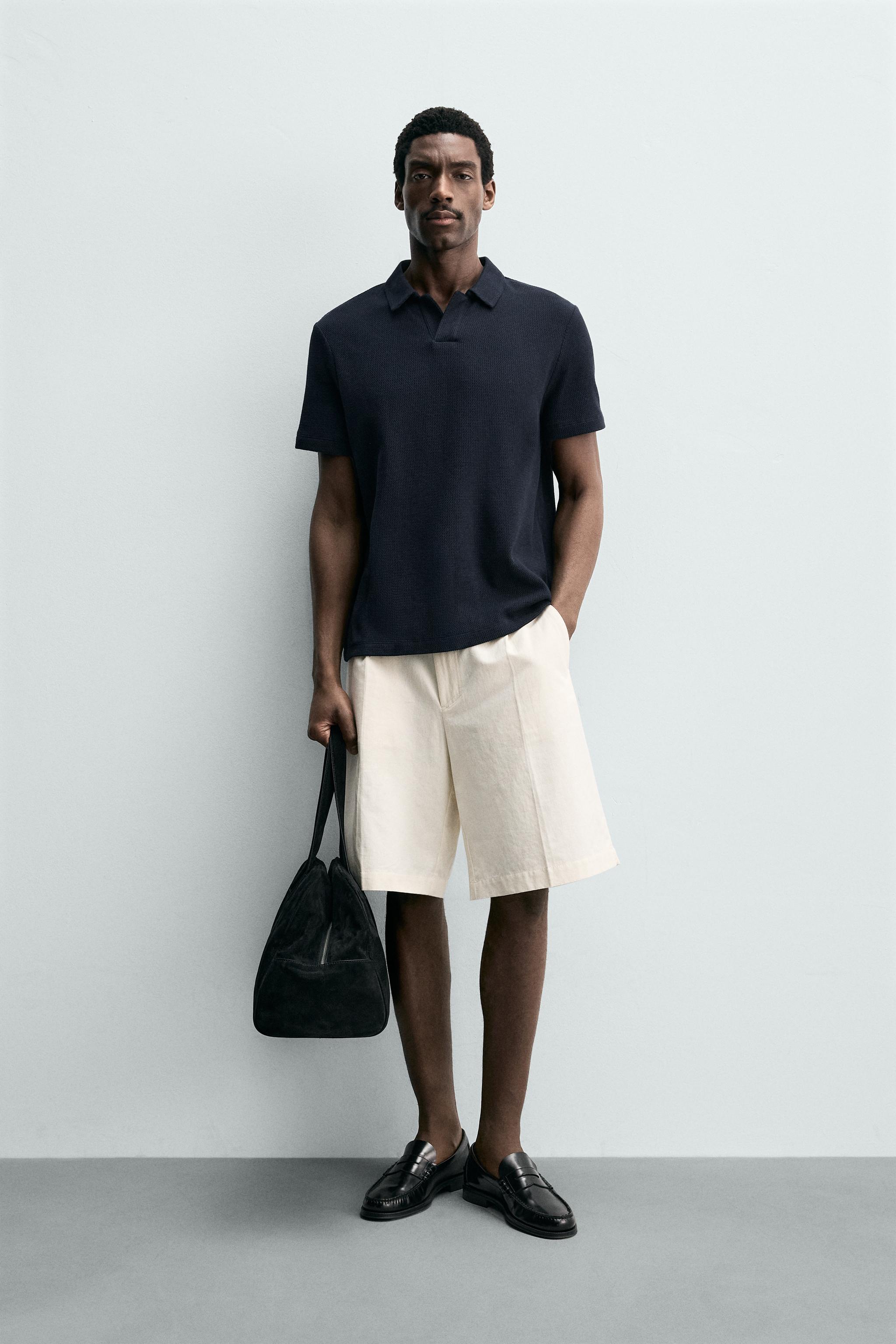 REGULAR FIT TEXTURED POLO