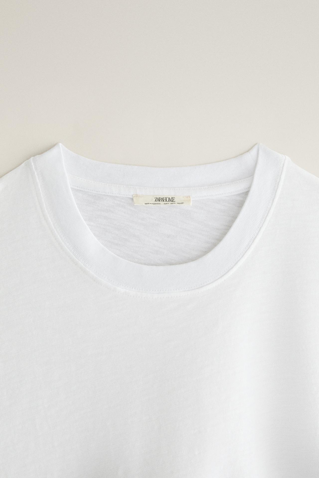 LONG SLEEVE COTTON T-SHIRT — White