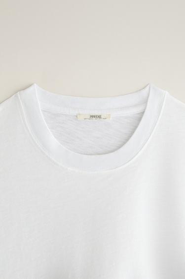 LONG SLEEVE COTTON T-SHIRT — White 2