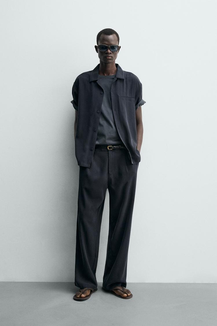 ZARA RELAXED FIT FLOWING TROUSERS
