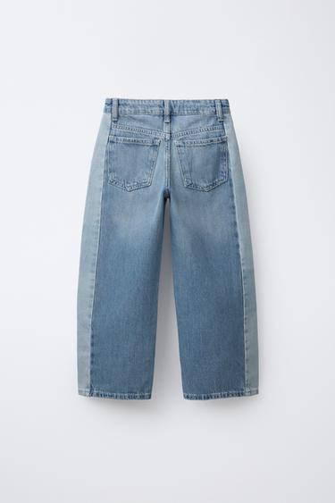 PATCHWORK BALLOON JEANS - Blue by Zara - Image 2
