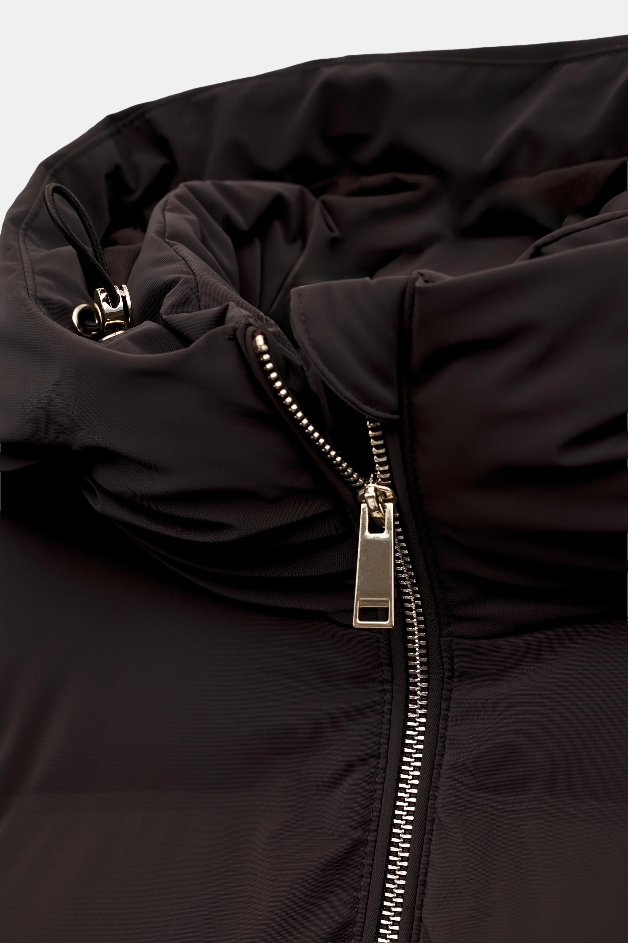 ANORAK EFFET GOMME À CAPUCHE WINDPROOF