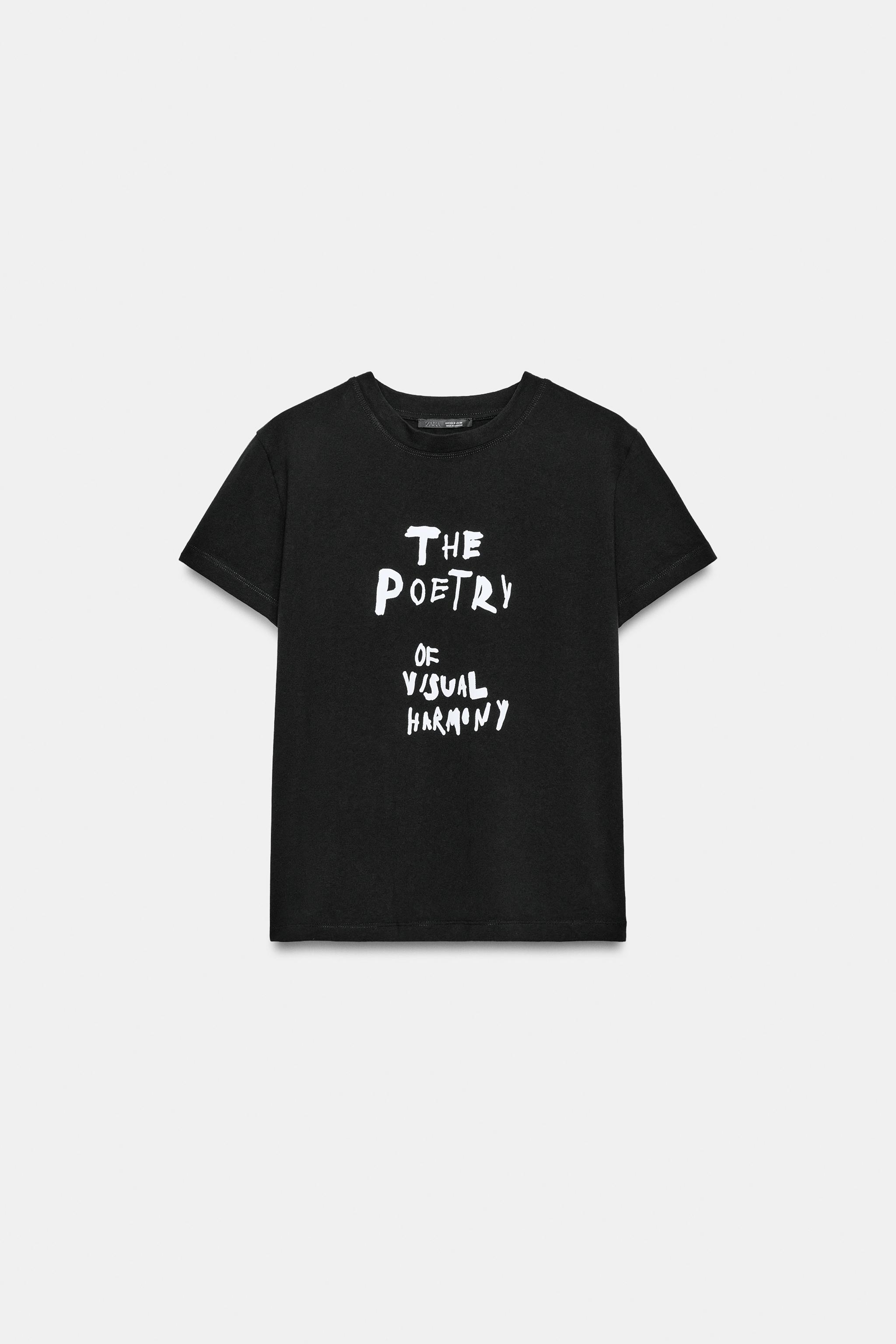 Zara YAZILI T-SHIRT görsel 4