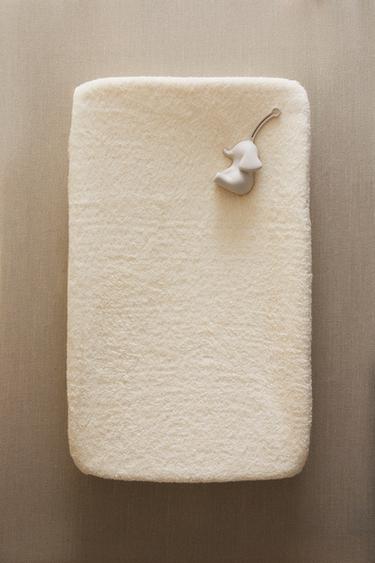 TERRY BABY CHANGING MAT COVER - Ecru by Zara