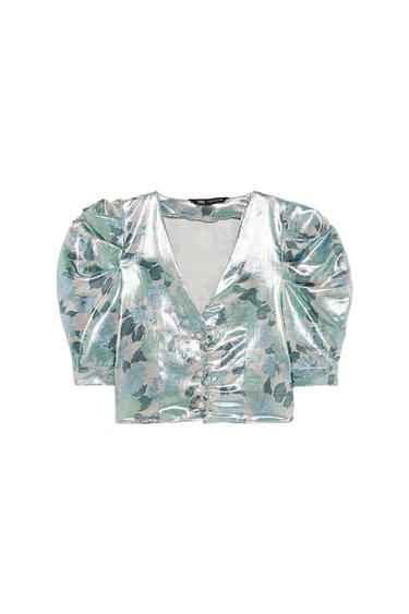 PRINTED TOP WITH FULL SLEEVES