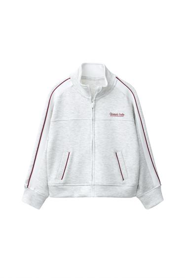 SUDADERA CREMALLERA SPORTY - Gris vigoré de Zara