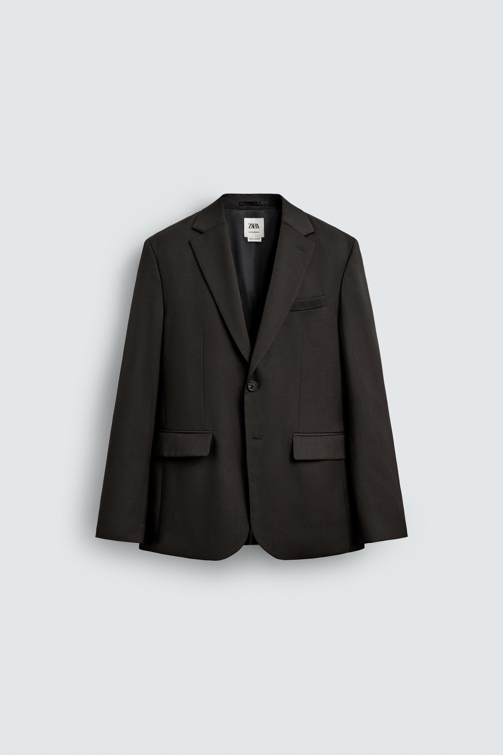 100% WOOL SUIT BLAZER - Navy blue | ZARA Australia