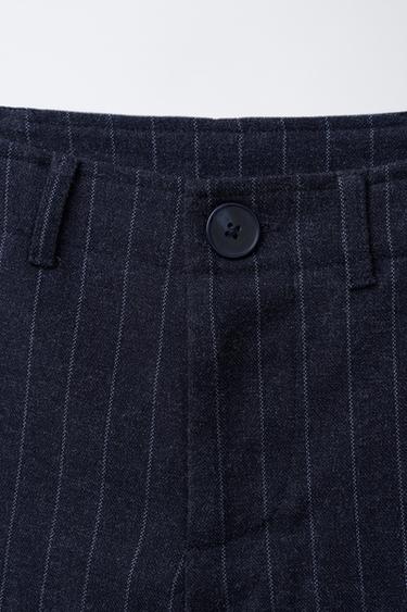 TAILORED TROUSERS WITH BUTTON - Blue by Zara - Image 2