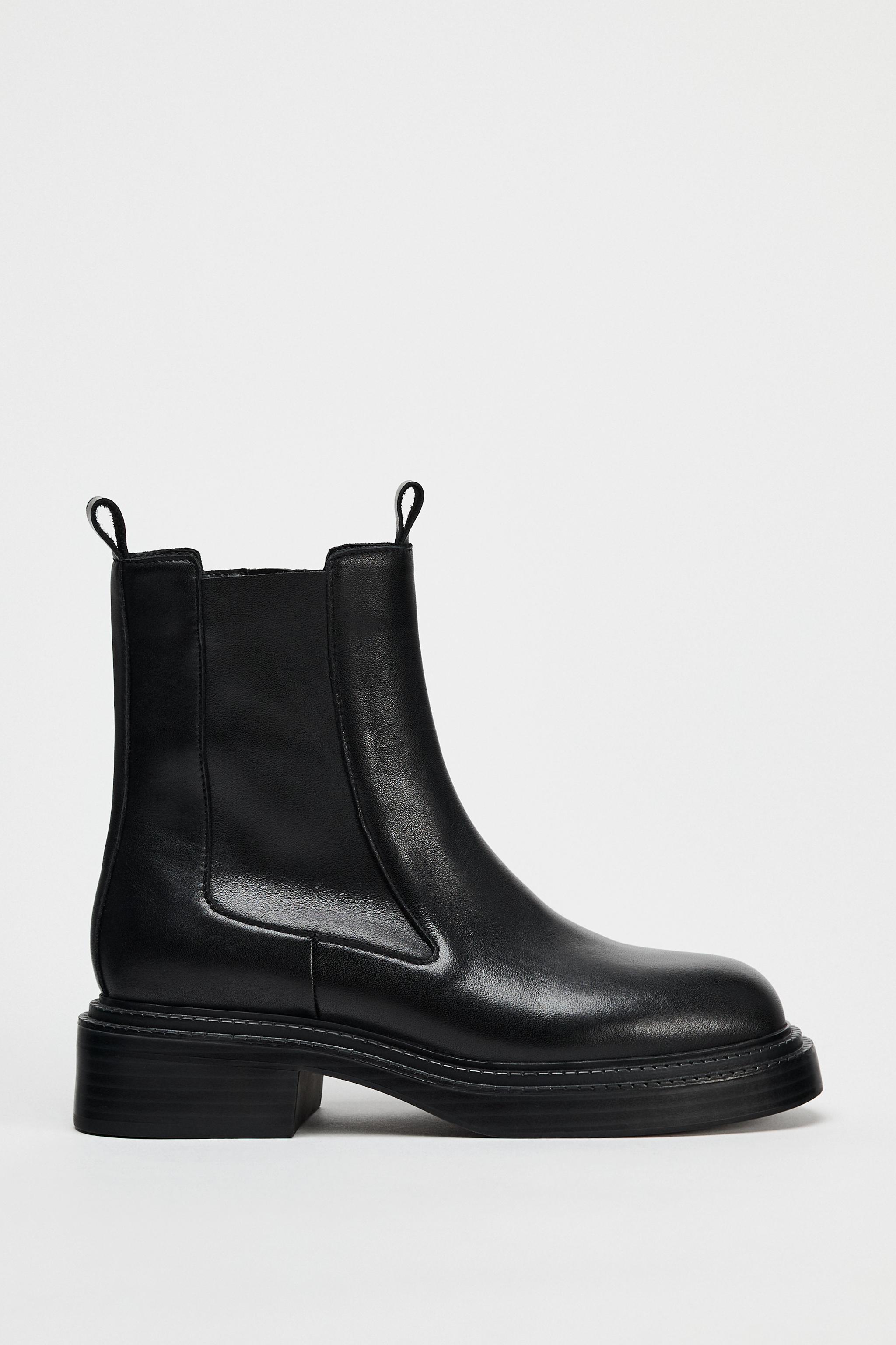 Bottines noires zara best sale