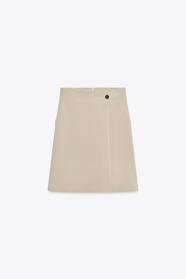 SHORT CROISÉ - Marron clair de Zara - Image 6