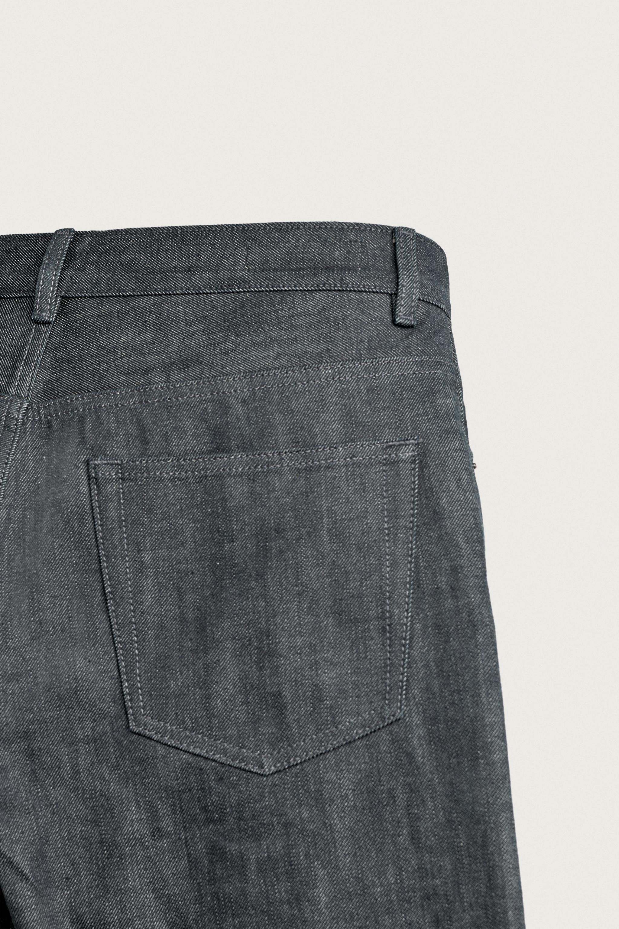 SELVEDGE CUFFED STRAIGHT-FIT JEANS