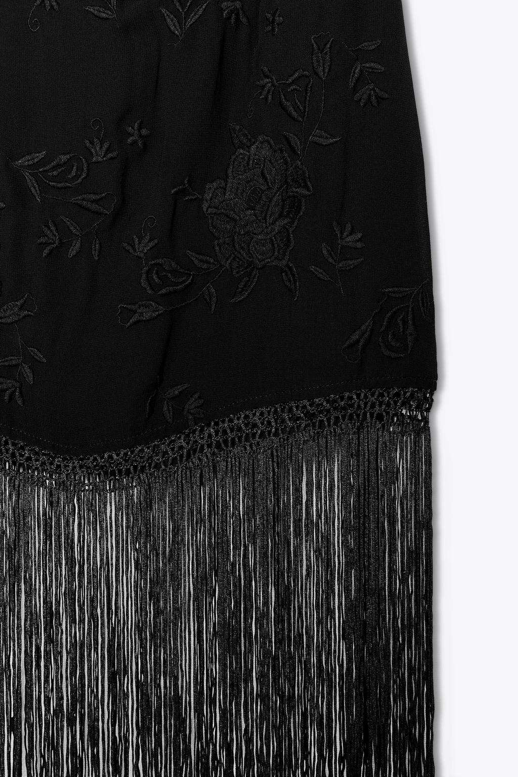 Thumbnail image for HALTER DRESS WITH EMBROIDERY AND FRINGING