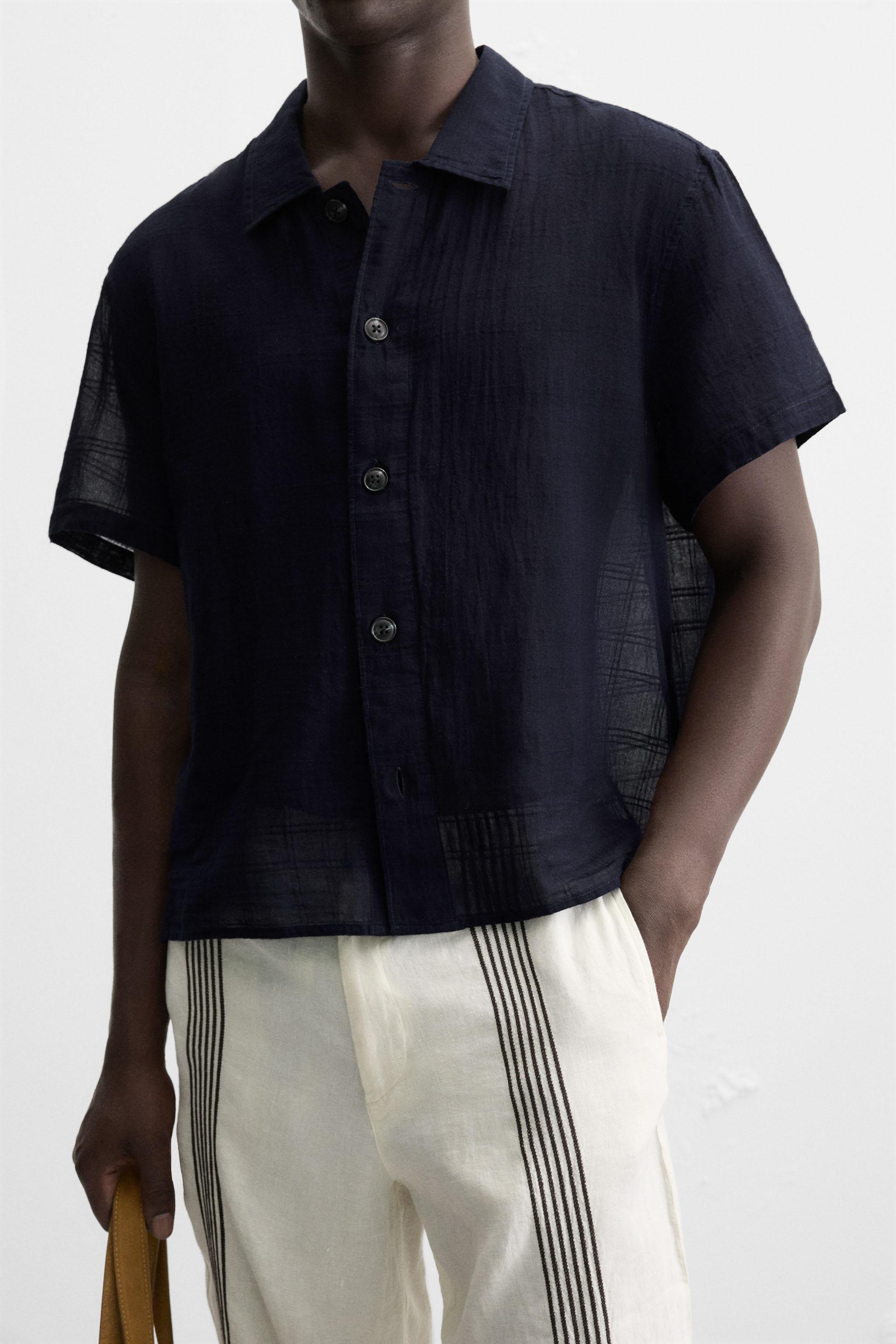 CHECKERED JACQUARD SHIRT