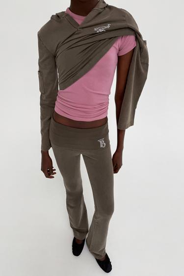 BRATZ® FLARE TROUSERS - Dark brown by Zara - Image 5