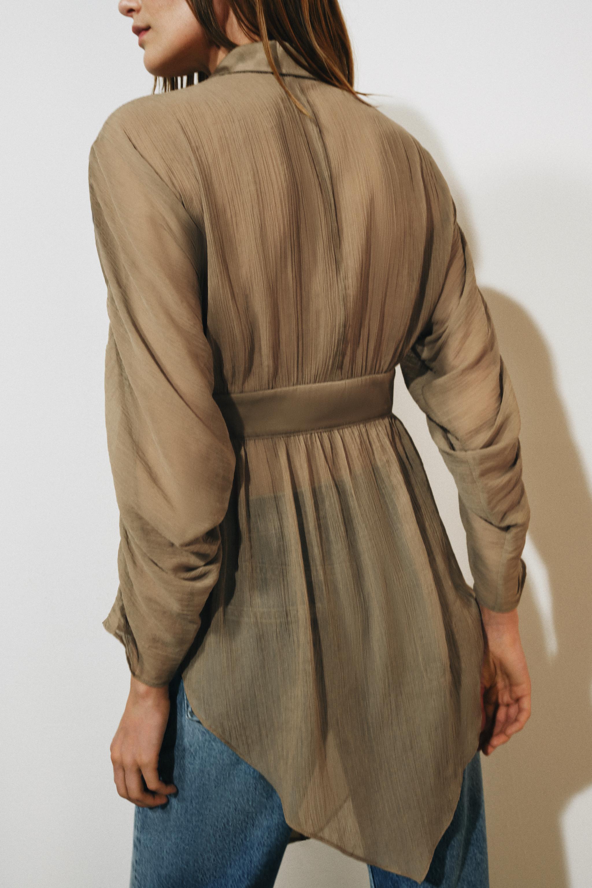 ZW COLLECTION LACE FLUID SHIRT