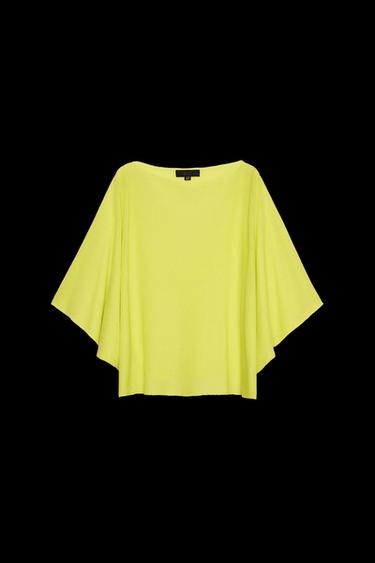 Zara BASIC KNIT LAYER TOP - Lime green - Image 0
