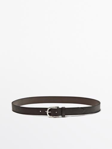 Zara Nappa leather belt - Brown - Image 0