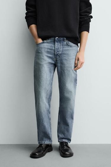 JEANS REGULAR FIT - Azul medio de Zara
