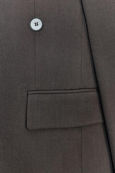 ZW COLLECTION OVERSIZE BLAZER - Dark grey by Zara - Image 4