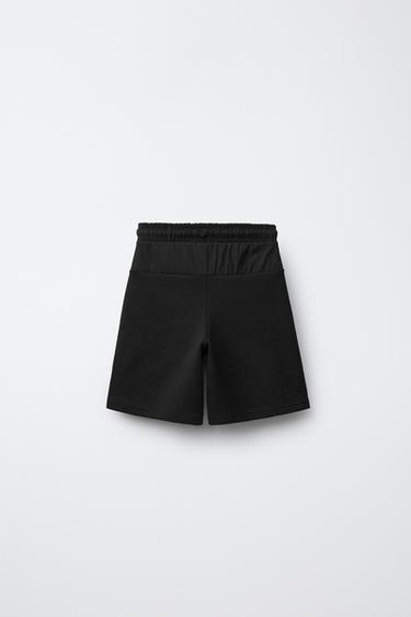 BERMUDA SPORT EN MATIÈRES VARIÉES - Noir de Zara - Image 1