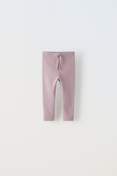 ZARA ribbed leggings two pieces PINK – The Label by Cezara