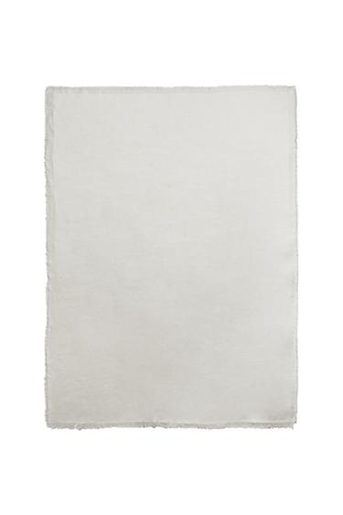 MANTA DECORATIVA DE LINHO - Cru da Zara