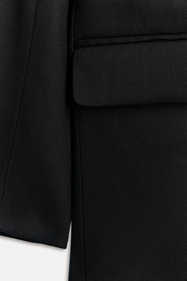 LONG OVERSIZE BLAZER 50TH ANNIVERSARY - Black by Zara - Image 3