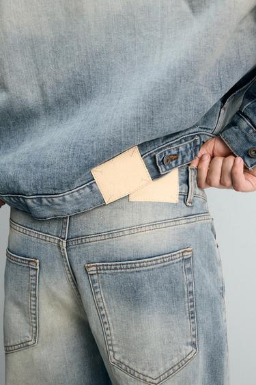 SR_A SELVEDGE STRAIGHT-LEG JEANS - Mid-blue by Zara - Image 6