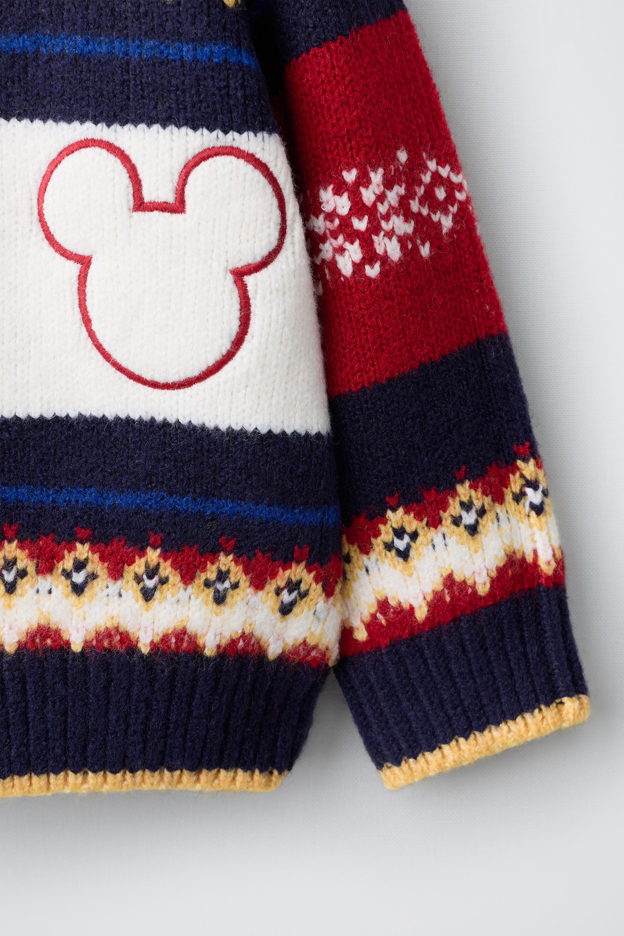 GILET EN MAILLE JACQUARD MICKEY MOUSE © DISNEY