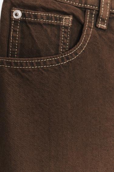 JUPE MIDI EN JEAN Z1975 - Marron de Zara - Image 7